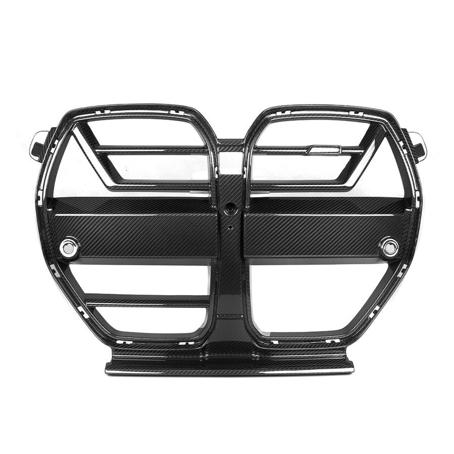 SOOQOO BMW M3 G80 G81 M4 G82 G83 Prepreg Carbon Fiber SQ-A Grill With ACC | G80,G81,G82,G83