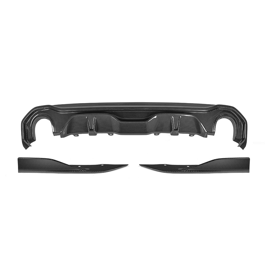 SOOQOO BMW G26 Prepreg Carbon Fiber Single Tip Diffuser | G26