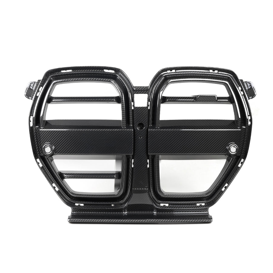 SOOQOO BMW M3 G80 G81 M4 G82 G83 Prepreg Carbon Fiber SQ-V Front Grill With ACC | G80,G81,G82,G83