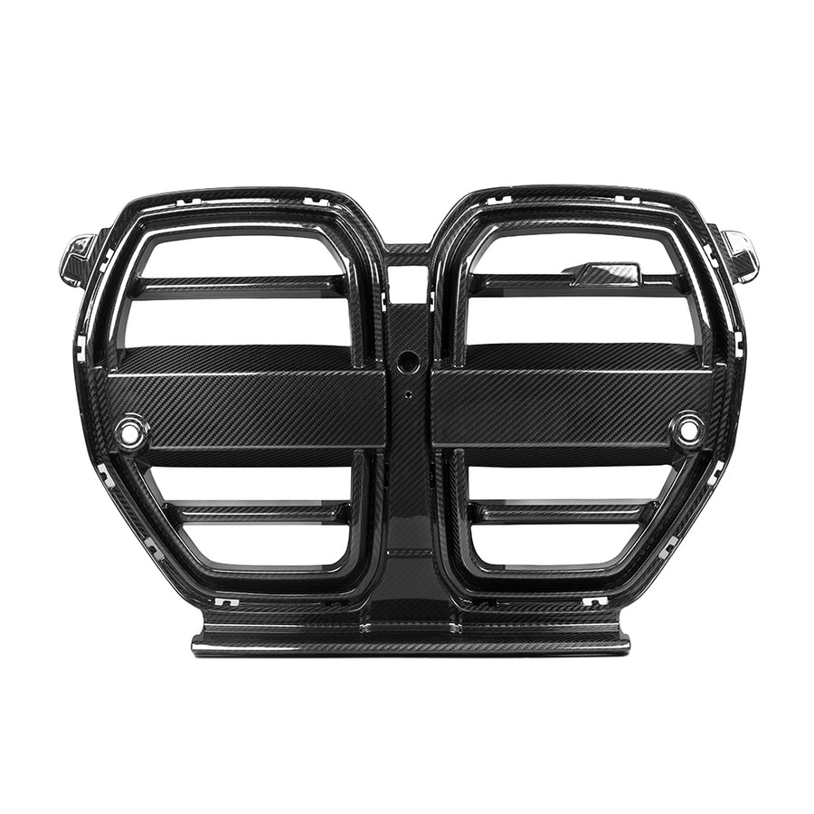 SOOQOO BMW M3 G80 G81 M4 G82 G83 Carbon Fiber SQ-V Front Grill | G80,G81,G82,G83