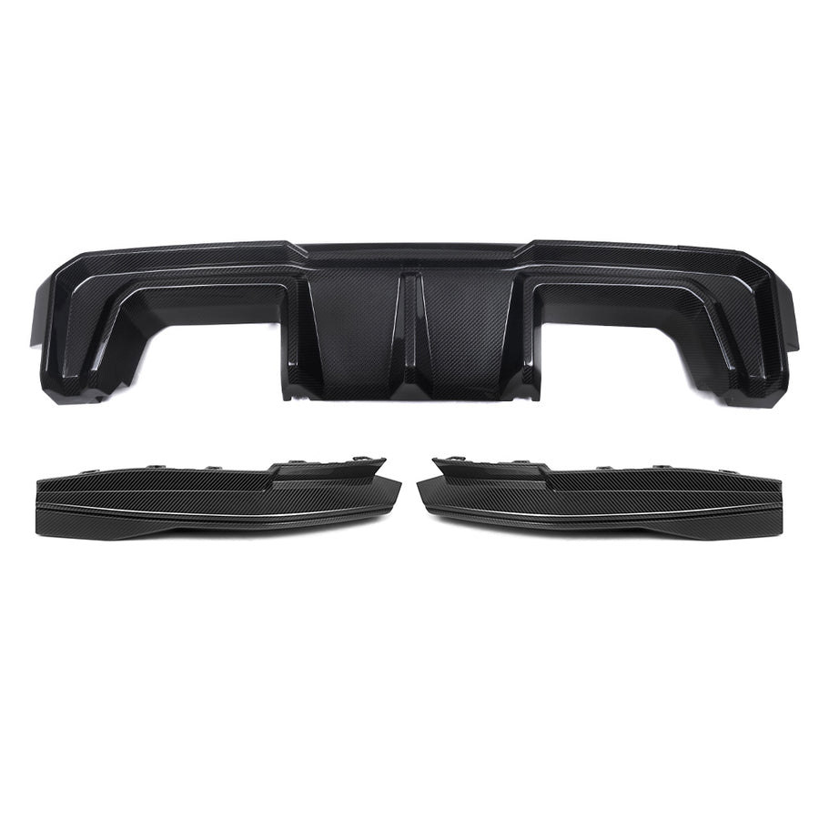 SOOQOO BMW M4 G82 G83 Type-B Prepreg Carbon Fiber Rear Diffuser Set | G82,G83