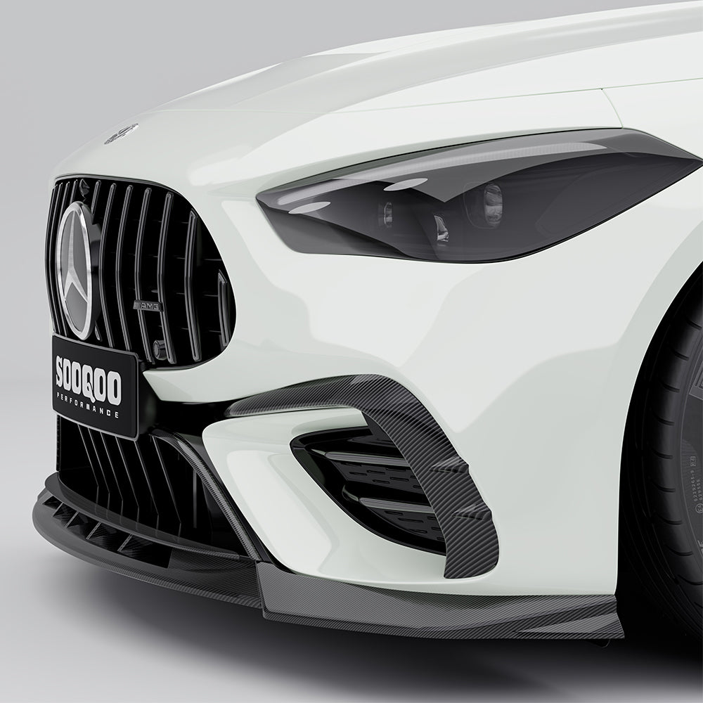 MeRCY③ SOOQOO MERCEDES-AMG CLE 53 C236 Carbon Fiber Front Bumper Inserts