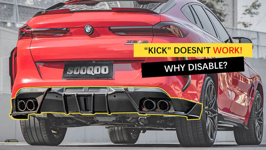 Kick-To-Open Trunk Feature Stop Working After Installing a Carbon Fiber Rear Diffuser