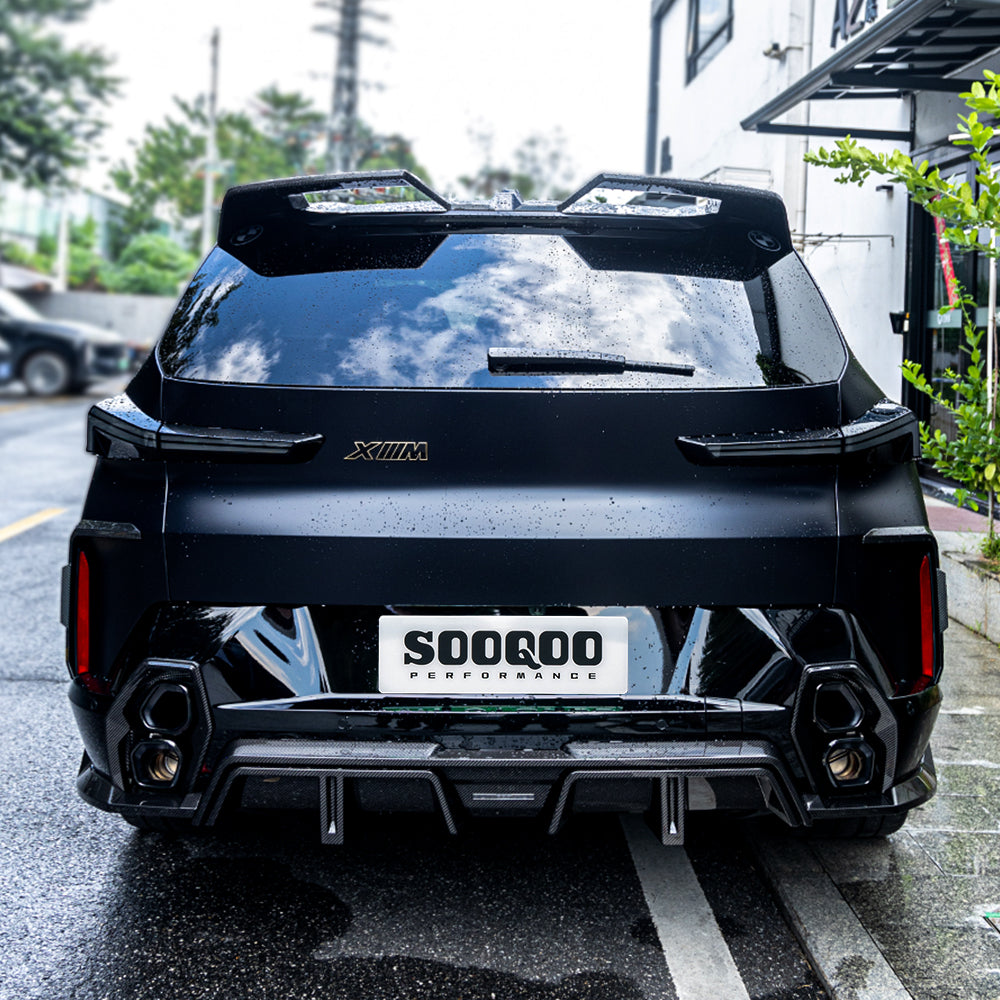 SOOQOO XM G09 Exhaust Tip Outer Trims in Gloss Carbon