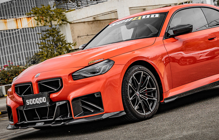 SOOQOO BMW M2 G87 Vented Hood In Prepreg Carbon Fiber
