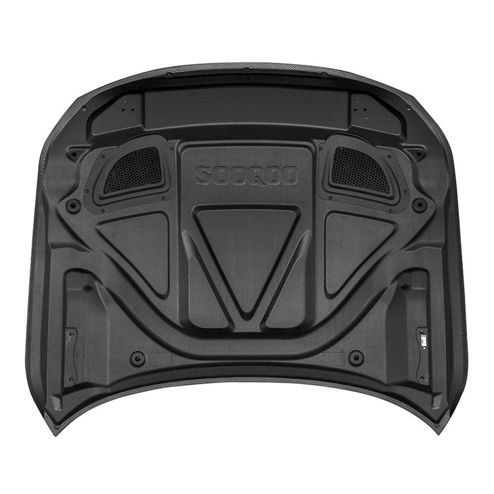 SOOQOO BMW M2 G87 Vented Hood In Prepreg Carbon Fiber