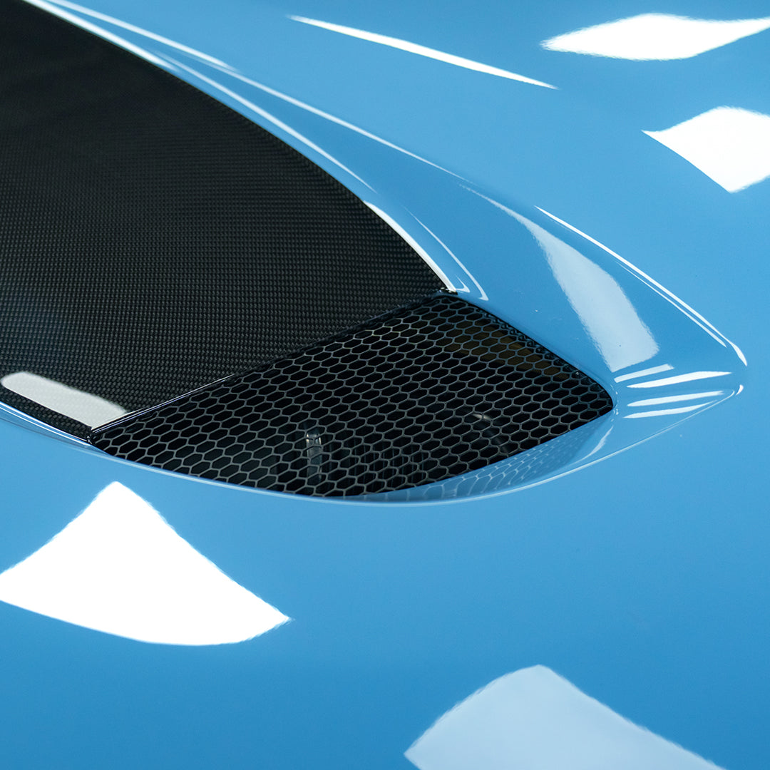 SOOQOO V2 BMW M2 G87 Vented Hood In White Primer Finish