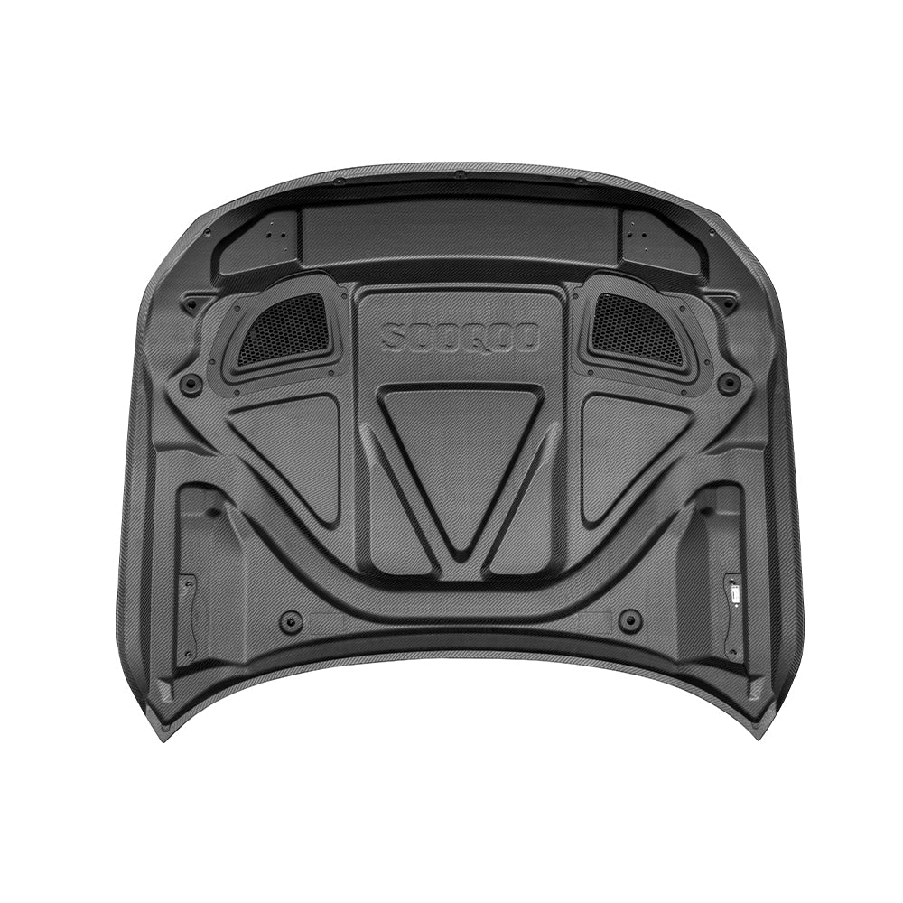 SOOQOO V2 BMW M2 G87 Vented Hood In White Primer Finish