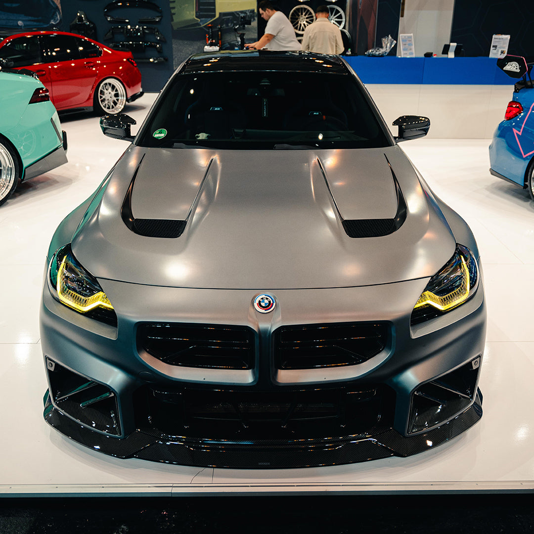 SOOQOO V3 BMW M2 G87 Vented Hood In White Primer Finish