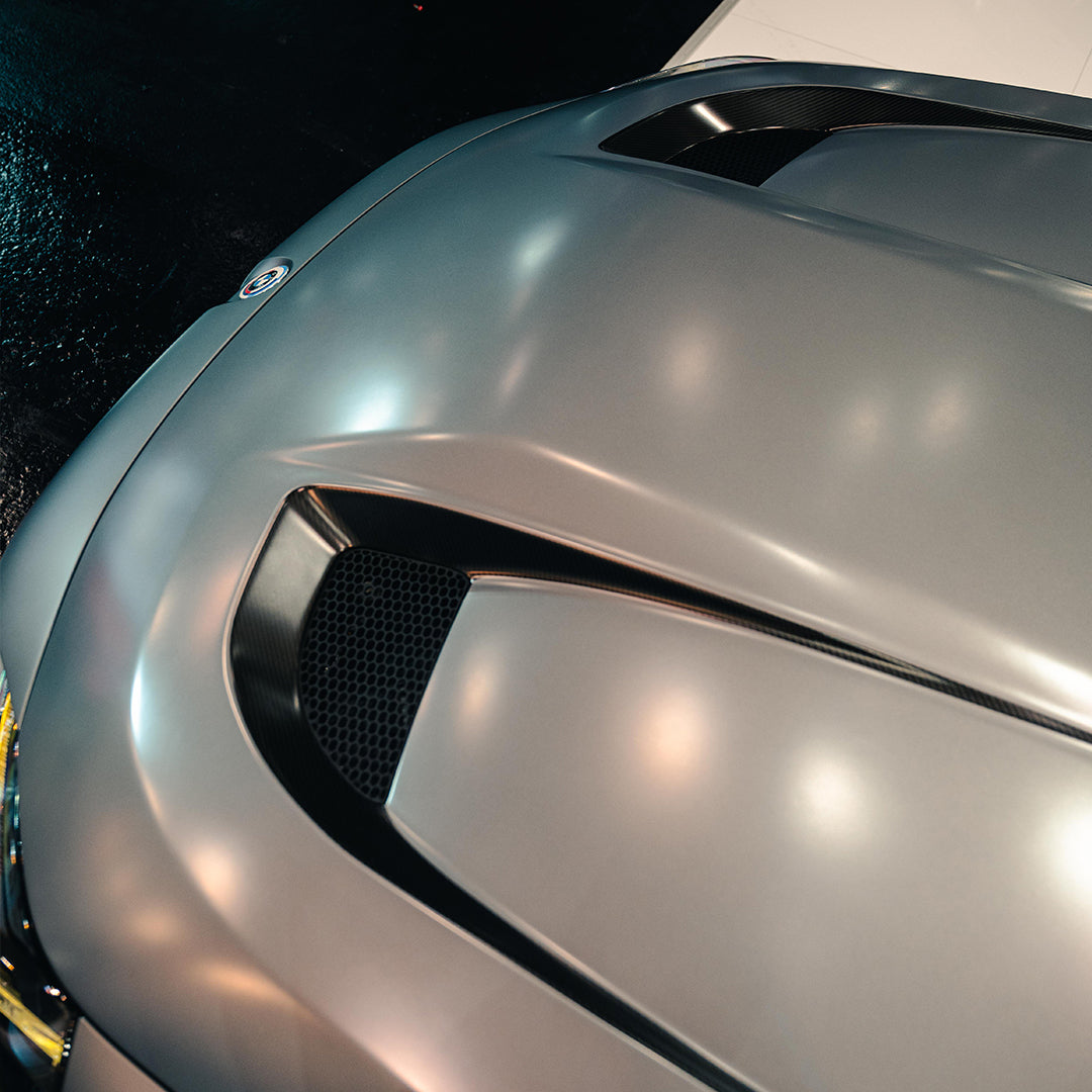 SOOQOO V3 BMW M2 G87 Vented Hood In White Primer Finish