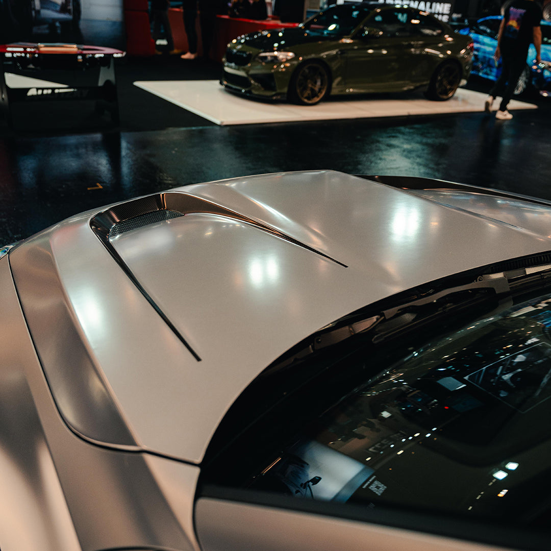 SOOQOO V3 BMW M2 G87 Vented Hood In White Primer Finish