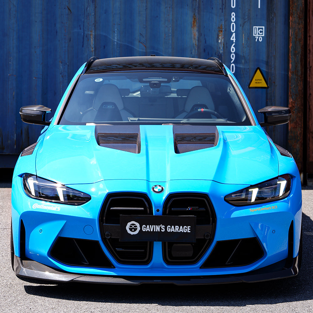 SOOQOO V2 BMW M3 G80 M4 G82 Vented Hood in White Primer Finish