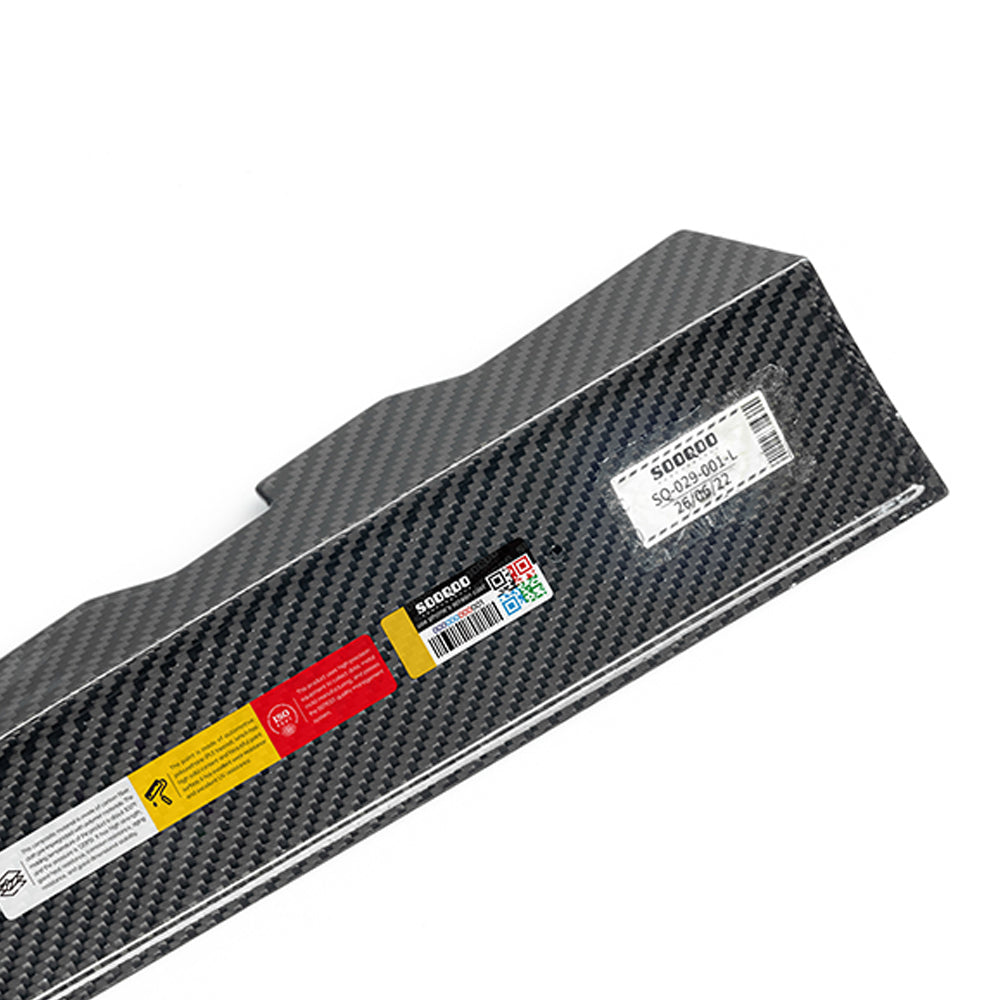 SOOQOO BMW M3 G81 Rear Window Fins In Prepreg Carbon Fiber
