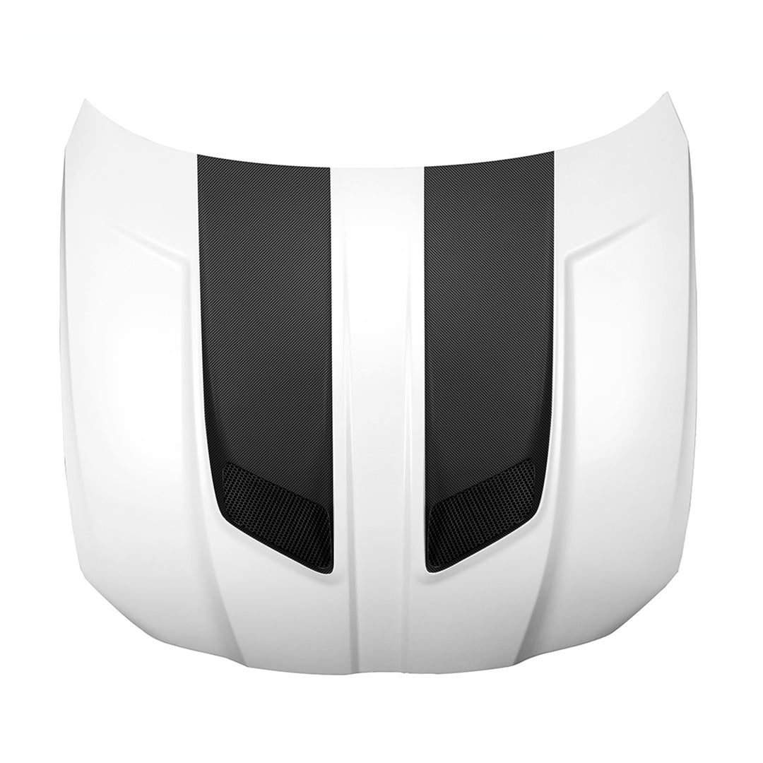 SOOQOO V2 BMW M3 G80 M4 G82 Vented Hood in White Primer Finish