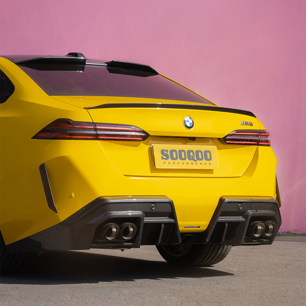 SOOQOO BMW M5 G90 G99 Type-A Prepreg Carbon Fiber Rear Diffuser