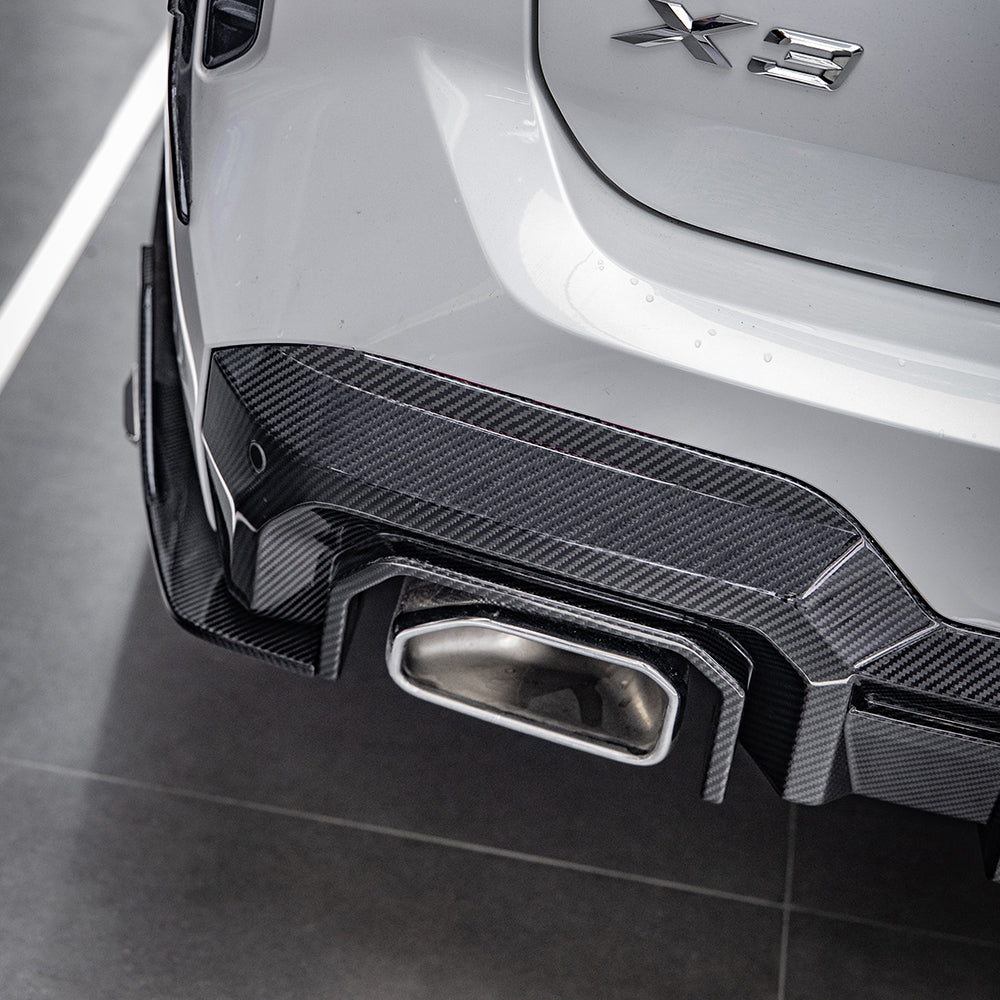 SOOQOO BMW X3 G01 LCI Rear Diffuser In Prepreg Carbon Fiber