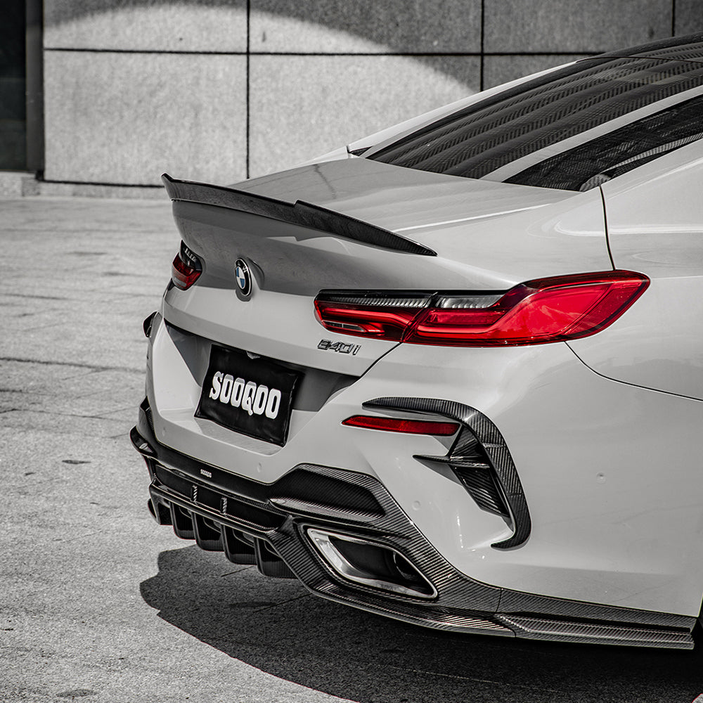 White Car with a Carbon Fiber