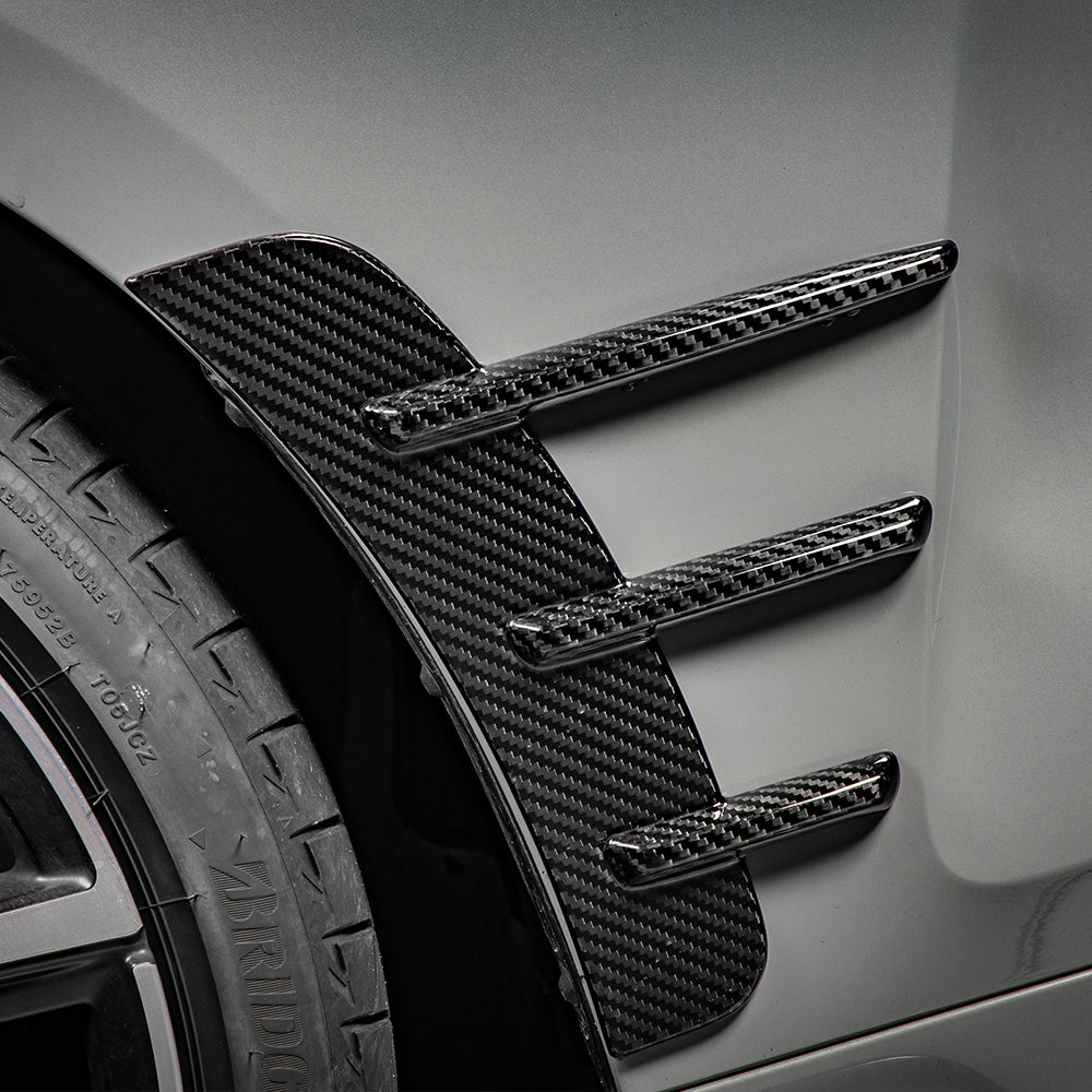 SOOQOO BMW 4 Series G22 Front Arch Trims In Prepreg Carbon Fiber