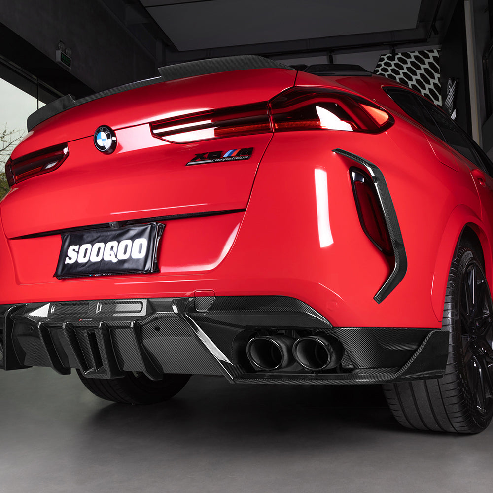 SOOQOO BMW X6M F96 Prepreg Carbon Fiber Diffuser