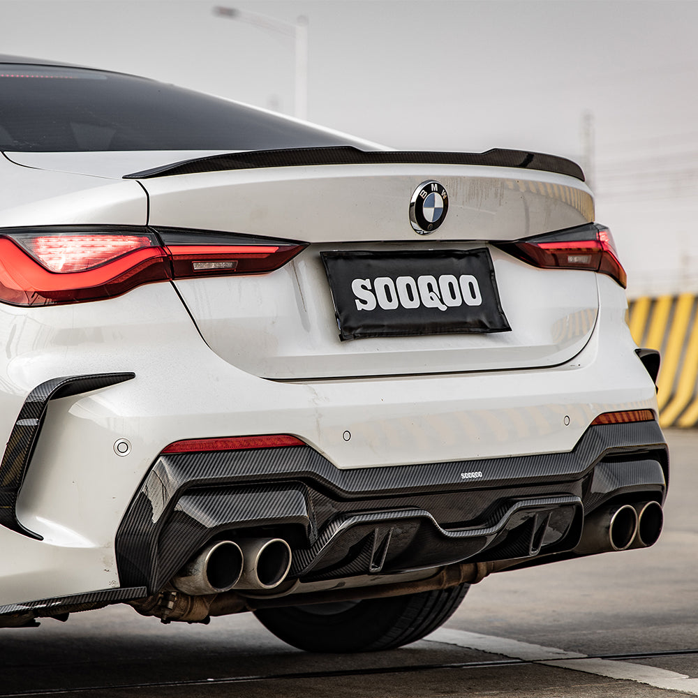 SOOQOO BMW 4 Series G22 G23 Carbon Fiber Rear Diffuser | SOOQOO Carbon