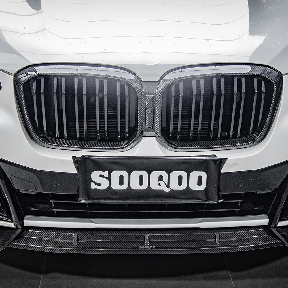 SOOQOO BMW X3 G01 / X4 G02 LCI Carbon Fibre Front Lip