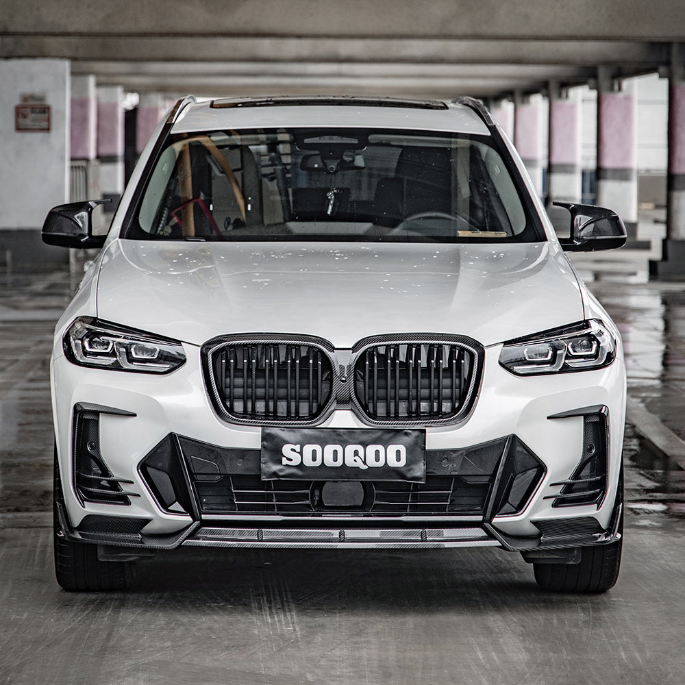 SOOQOO BMW iX3 Carbon Fibre Front Lip