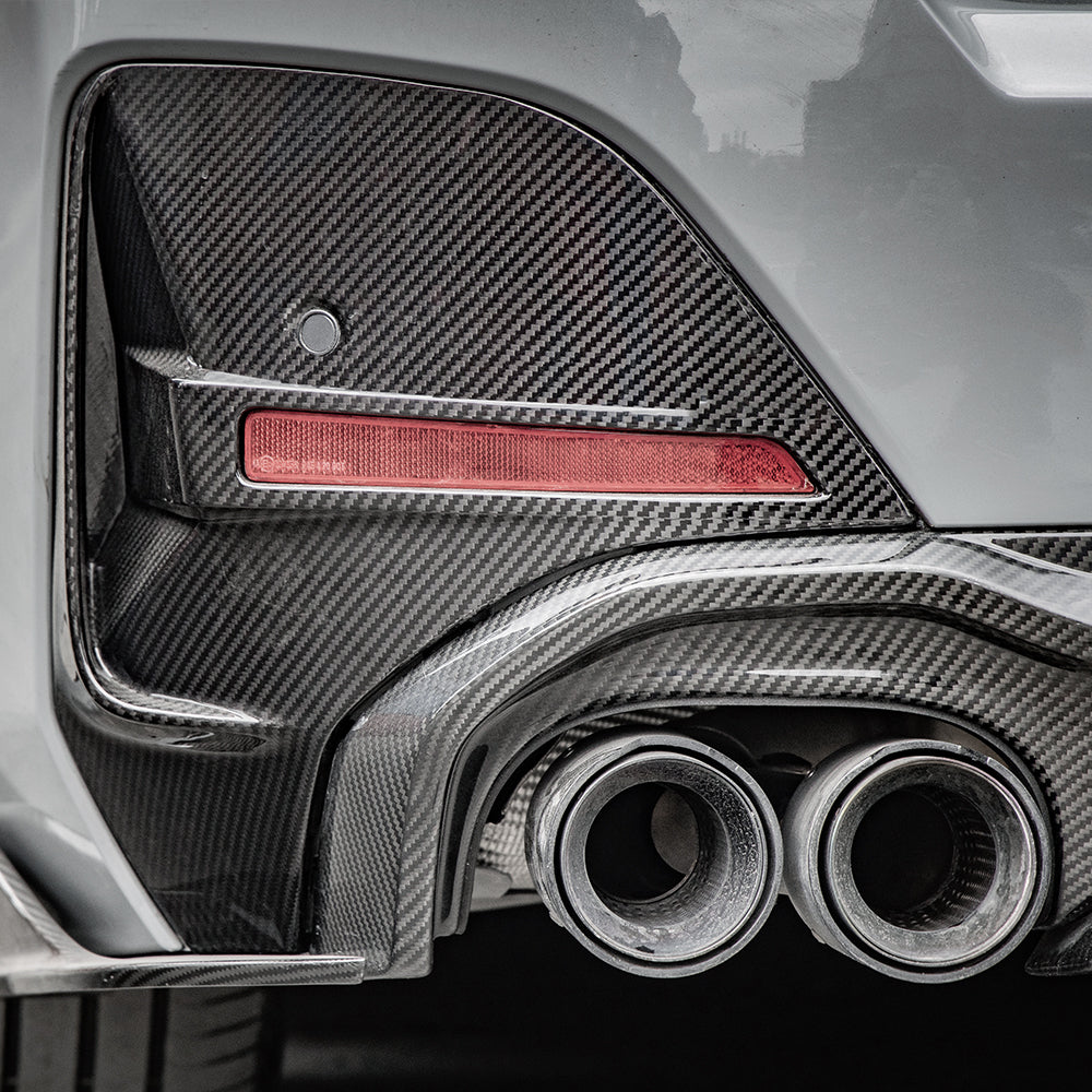 SOOQOO BMW G26/i4 Carbon Fibre Rear Bumper Trim