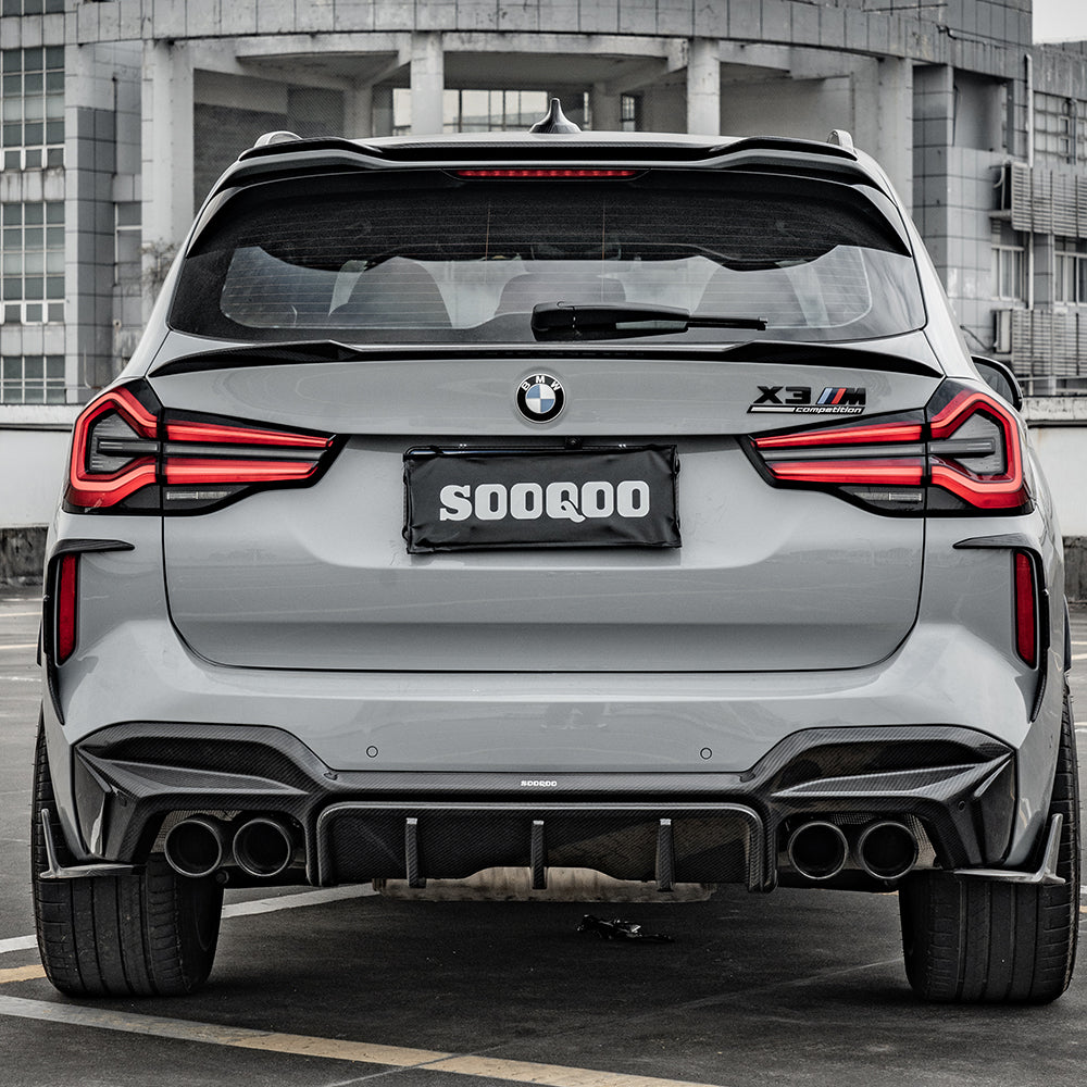 X3m Rear Diff Plate X3M F97 LCI Rear Diffuser | SOOQOO Carbon Fiber OEM Fit