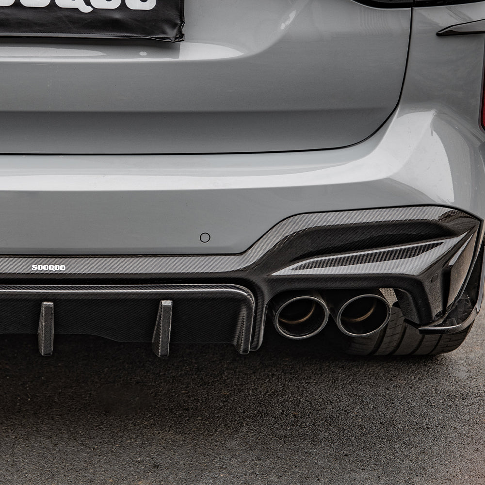 Bmw F97 Rear X3M F97 LCI Rear Diffuser | SOOQOO Carbon Fiber OEM Fit