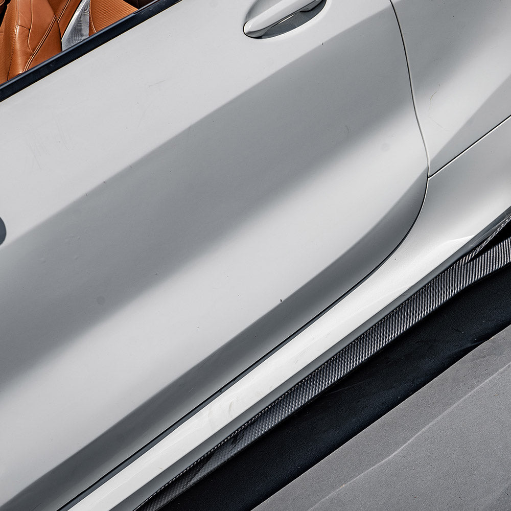 SOOQOO BMW G14 G15 / M8 F91 F92 Carbon Fiber Side Skirt