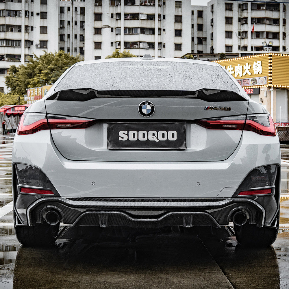 Single Sided Rear Diffuser G26 Rear Diffuser | Premium Carbon Fiber for BMW
