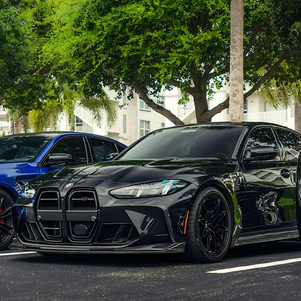 SOOQOO BMW M3 G80 G81 M4 G82 G83 Prepreg Carbon Fiber SQ-V Front Grill With ACC