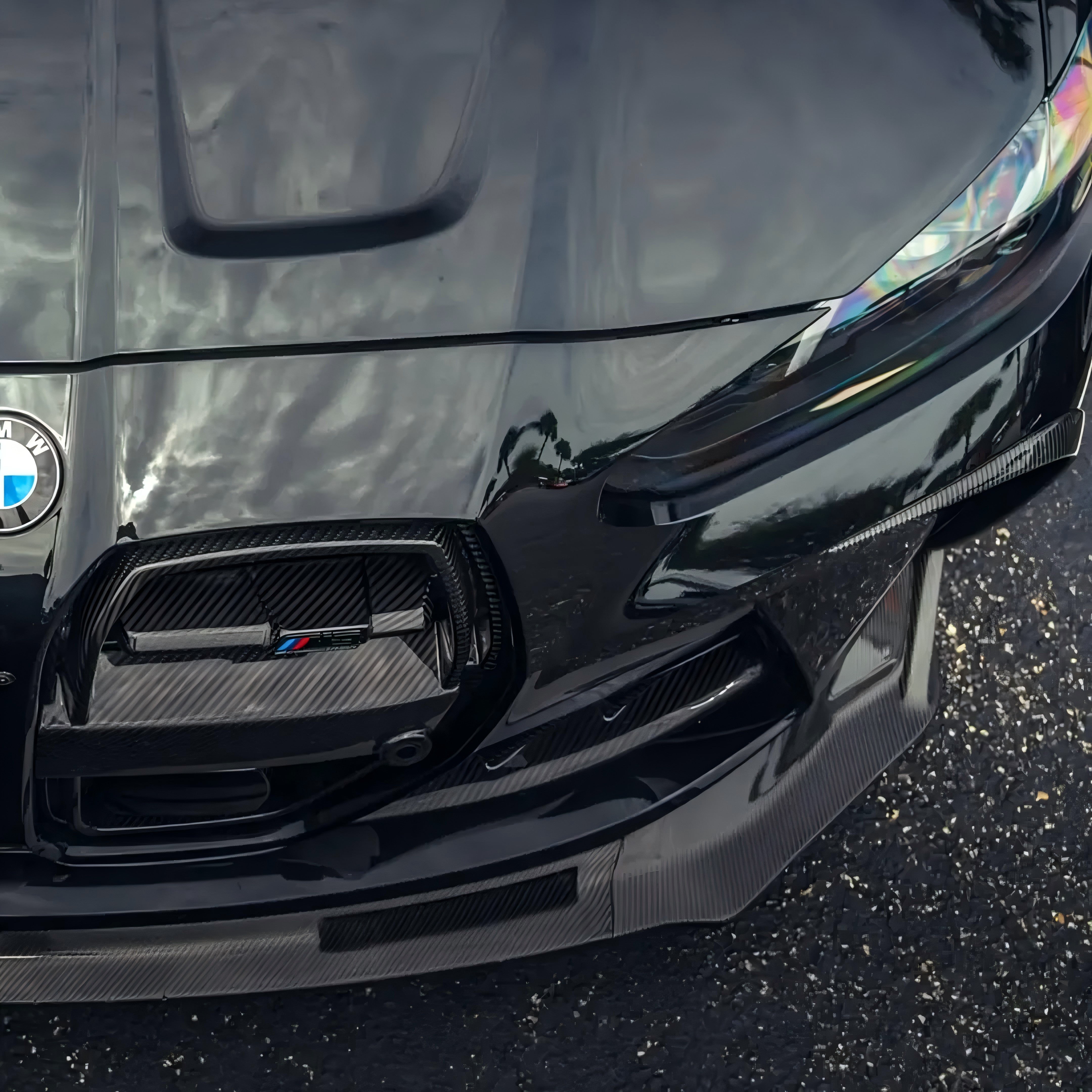 SOOQOO BMW M3 G80 G81 M4 G82 G83 Prepreg Carbon Fiber SQ-V Front Grill With ACC