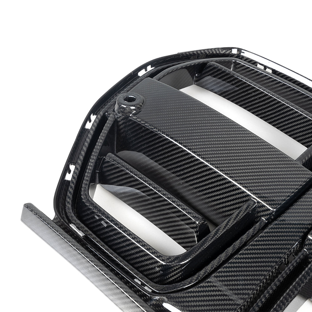 SOOQOO BMW M3 G80 G81 M4 G82 G83 Carbon Fibre SQ-V Front Grill With ACC