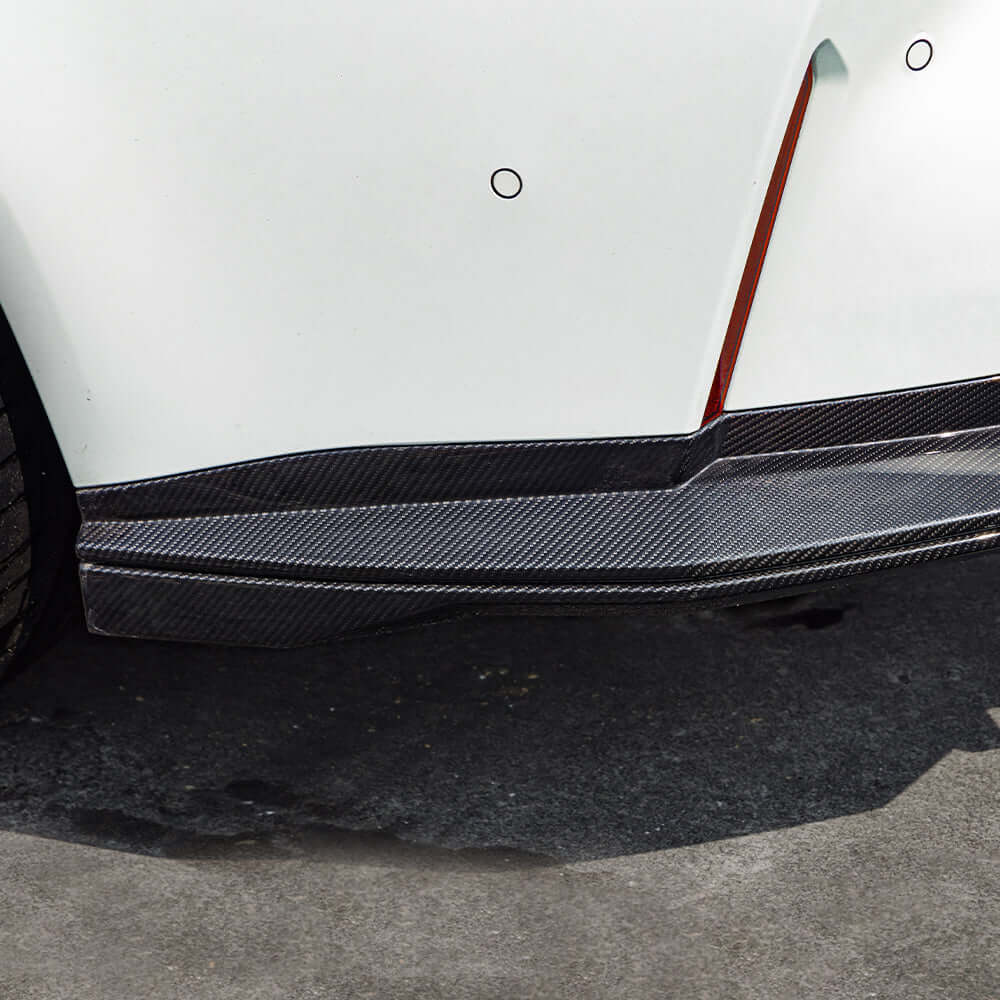 SOOQOO BMW M3 G80 G81 Type-B Prepreg Carbon Fiber Rear Diffuser Set With Brake Light | G80,G81