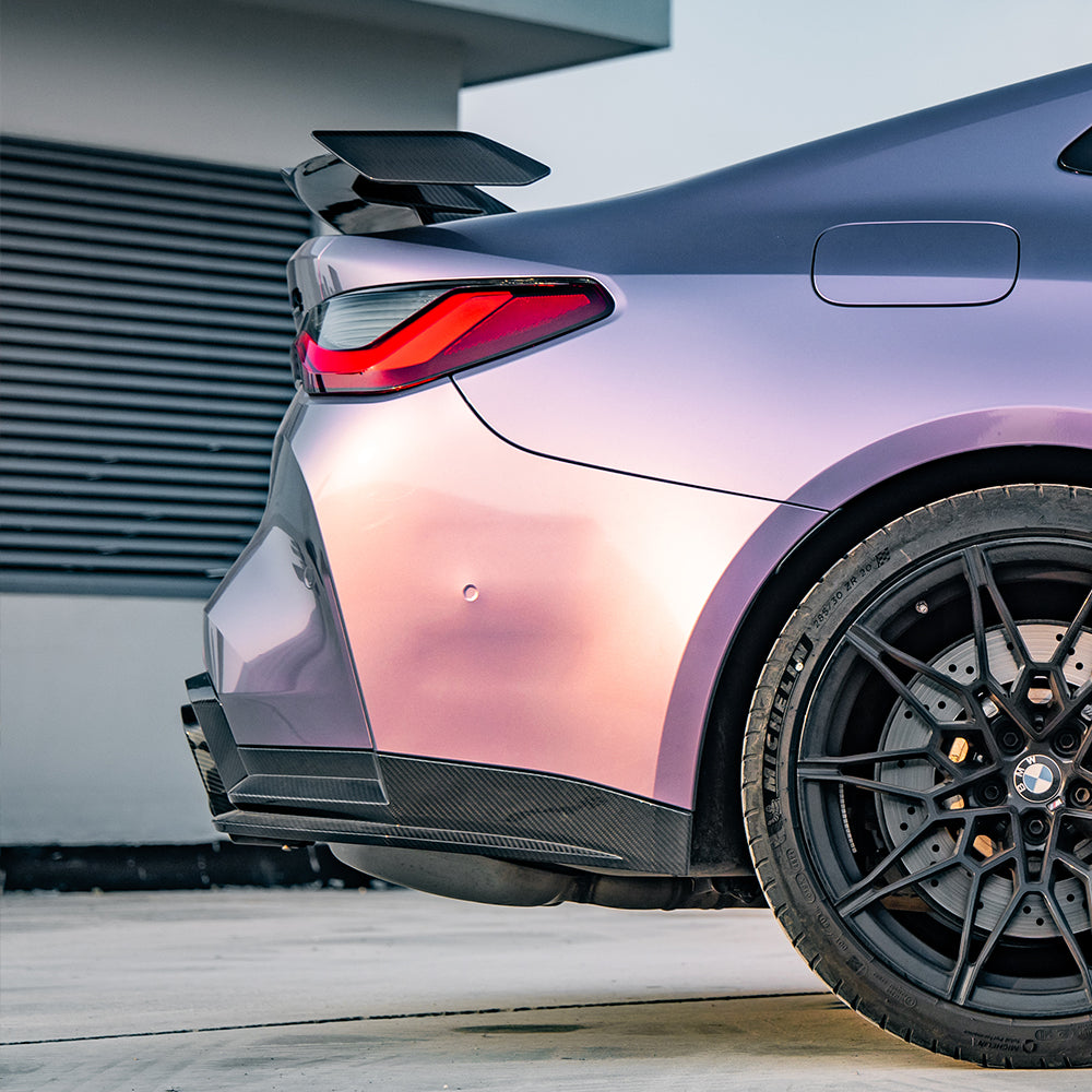 SOOQOO BMW M4 G82 G83 Type-A Prepreg Carbon Fiber Rear Diffuser Set With Brake Light
