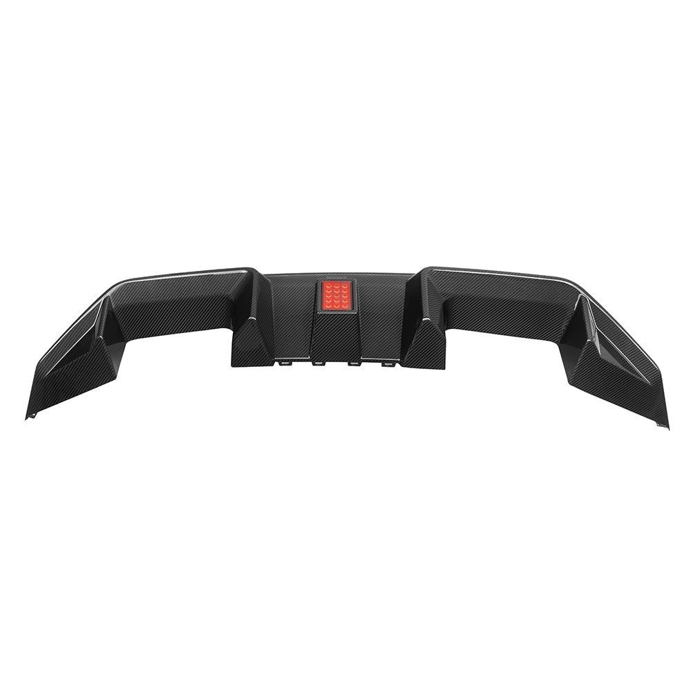 SOOQOO BMW M2 G87 Type-C Prepreg Carbon Fiber Rear Diffuser With Brake Light