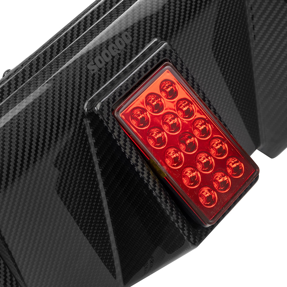 SOOQOO BMW M2 G87 Type-C Prepreg Carbon Fiber Rear Diffuser With Brake Light