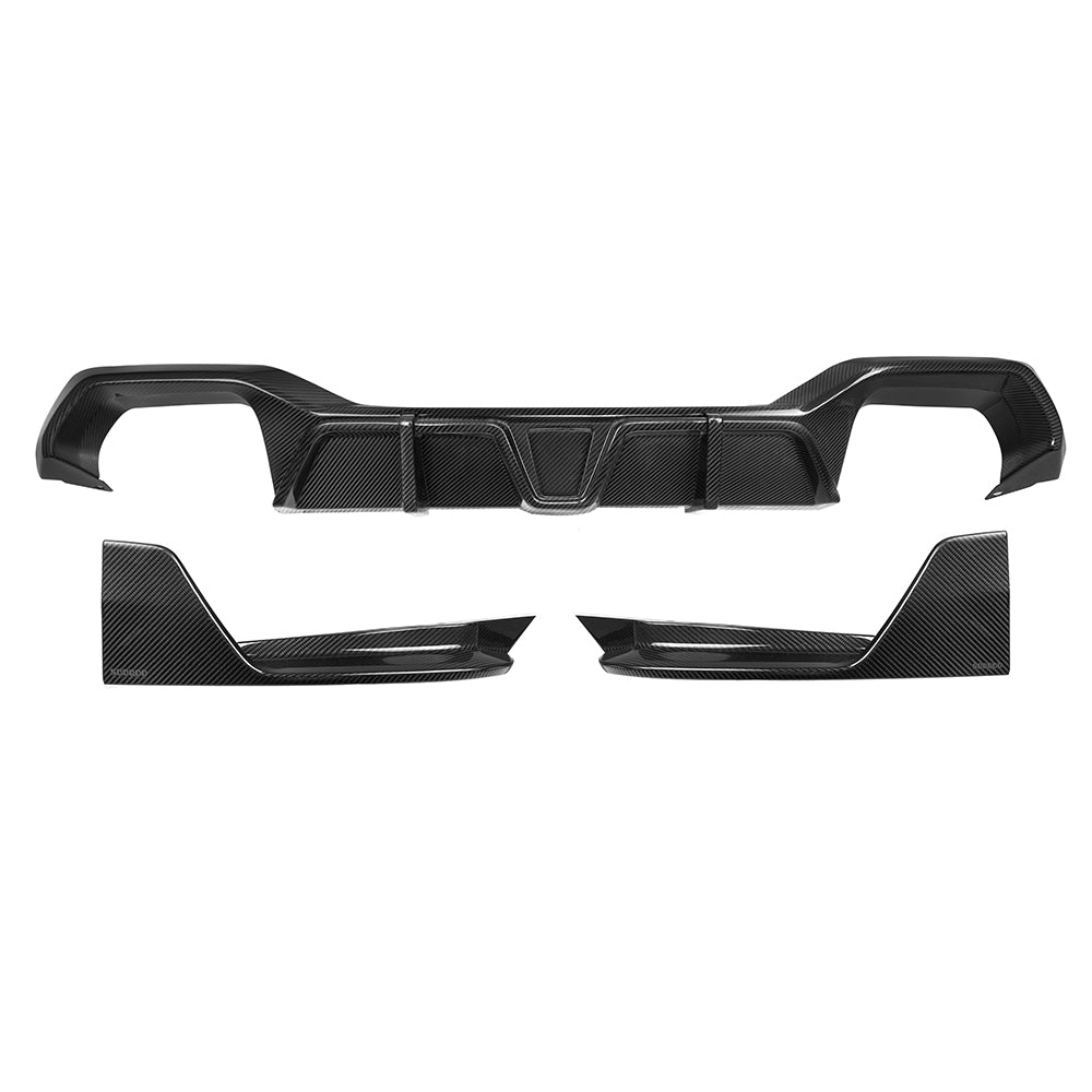 SOOQOO BMW X4 G02 LCI Prepreg Carbon Fiber Rear Diffuser