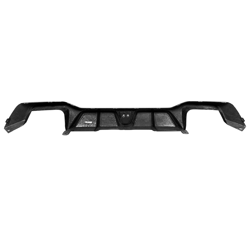 SOOQOO BMW X4 G02 LCI Prepreg Carbon Fiber Rear Diffuser With Brake Light
