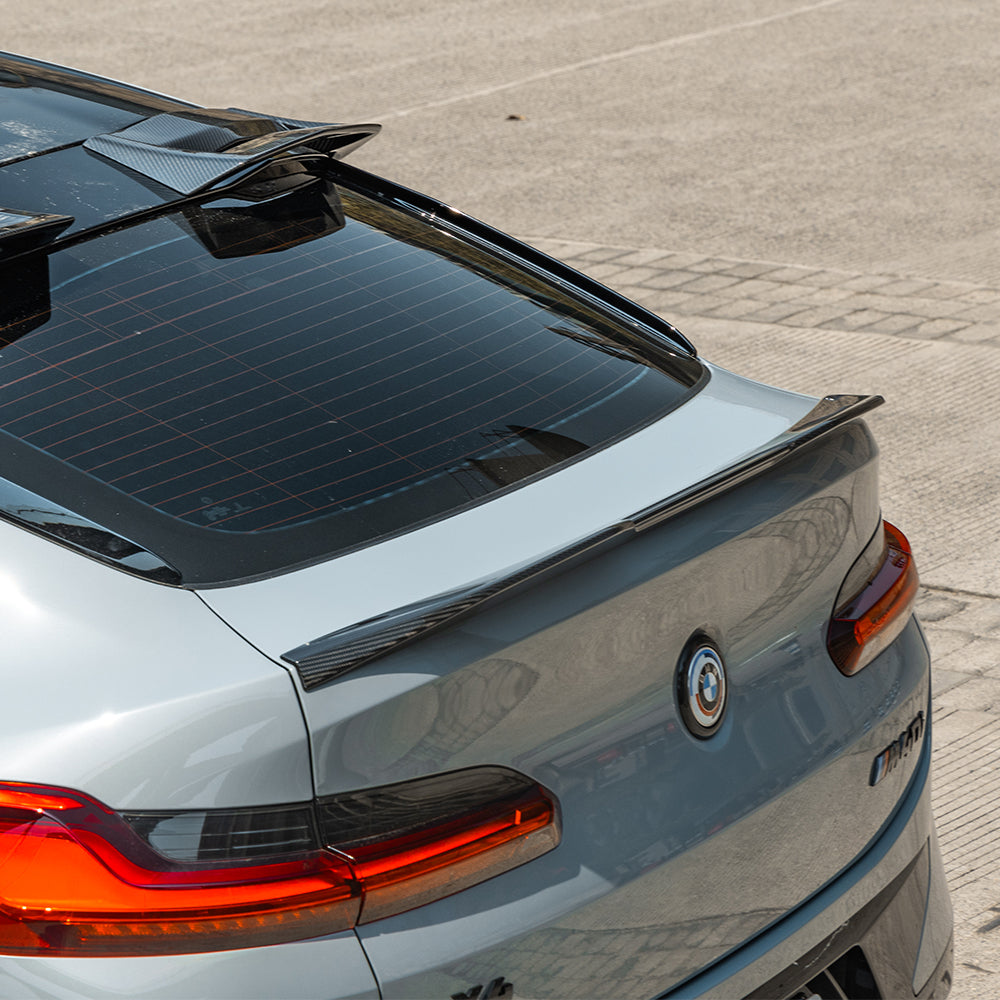 SOOQOO BMW X4M F98 Prepreg Carbon Fiber Rear Spoiler