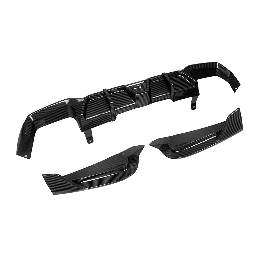 SOOQOO BMW X4M F98 LCI Prepreg Carbon Fiber Rear Diffuser