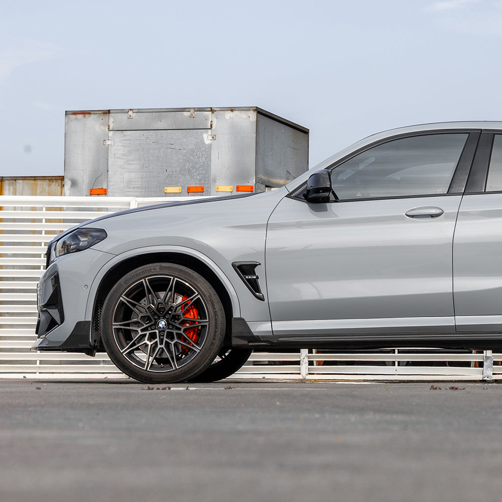 SOOQOO BMW X3M F97 X4M F98 Type-B Prepreg Carbon Fiber Side Skirt