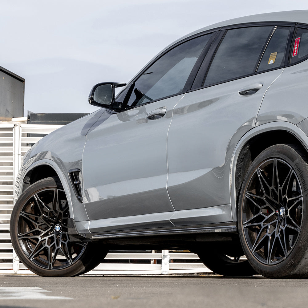 SOOQOO BMW X3M F97 X4M F98 Type-B Prepreg Carbon Fiber Side Skirt