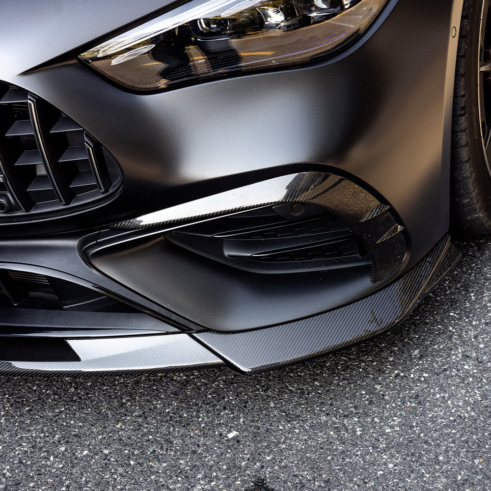 SOOQOO MERCEDES-AMG CLE 53 C236 Front Bumper Inserts In Prepreg Carbon Fiber