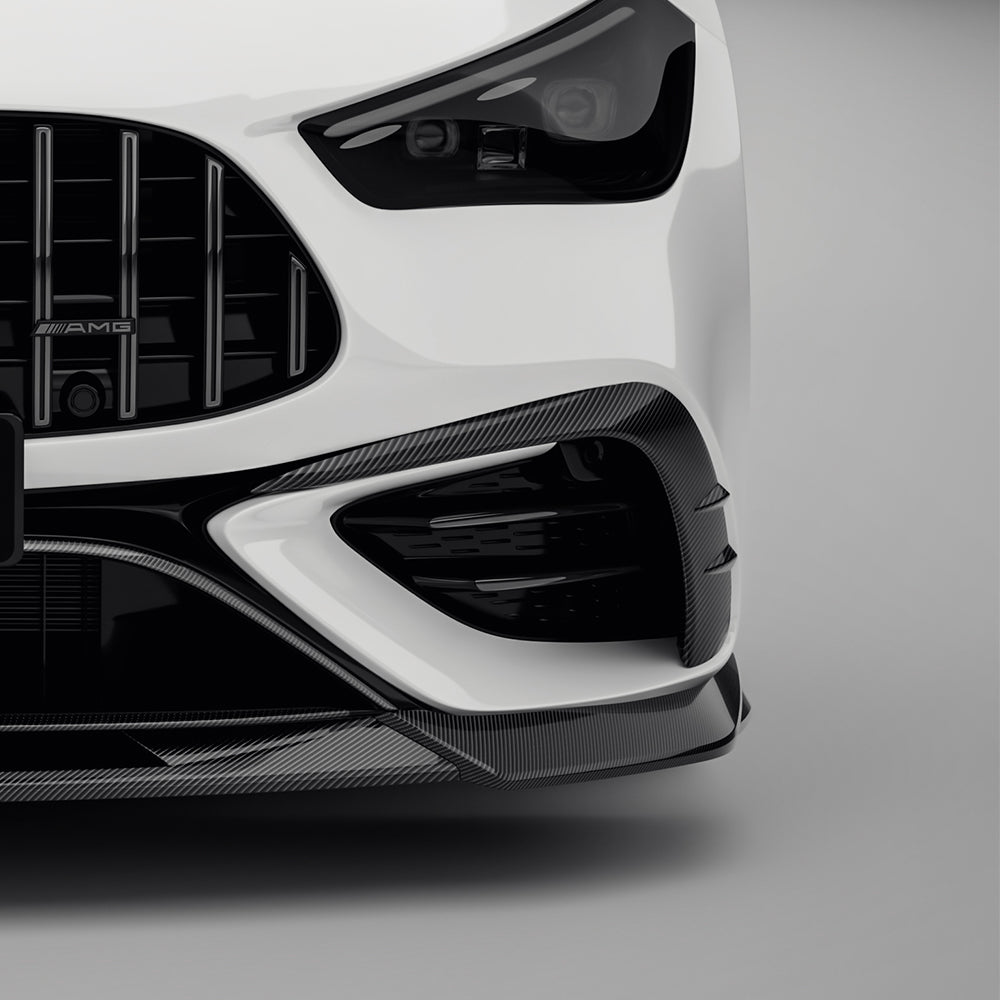 SOOQOO MERCEDES-AMG CLE 53 C236 Front Bumper Inserts In Prepreg Carbon Fiber