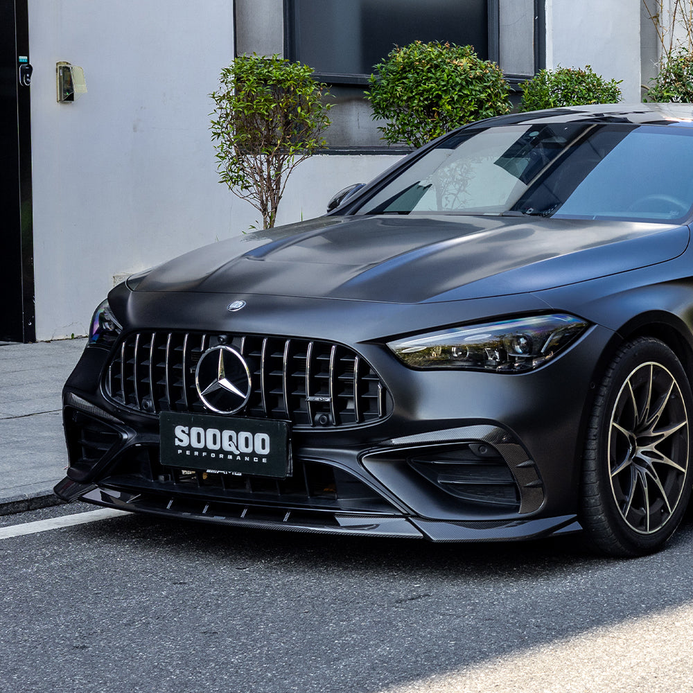 SOOQOO MERCEDES-AMG CLE 53 C236 Front Lip In Prepreg Carbon Fiber