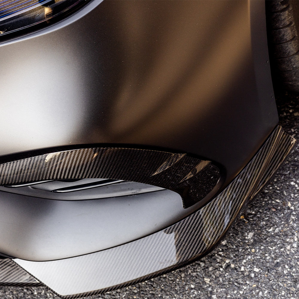 SOOQOO MERCEDES-AMG CLE 53 C236 Front Lip In Prepreg Carbon Fiber