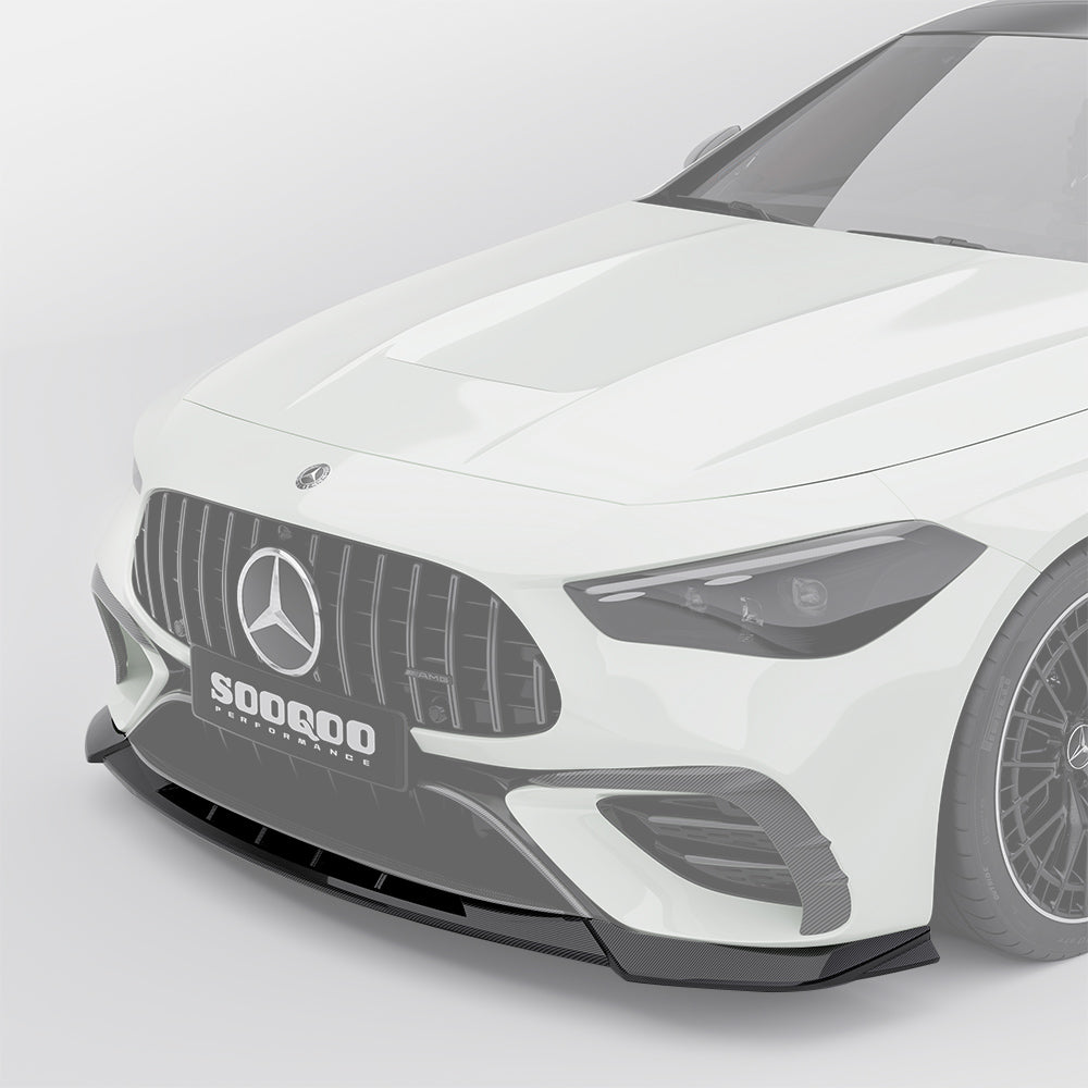 SOOQOO MERCEDES-AMG CLE 53 C236 Front Lip In Prepreg Carbon Fiber