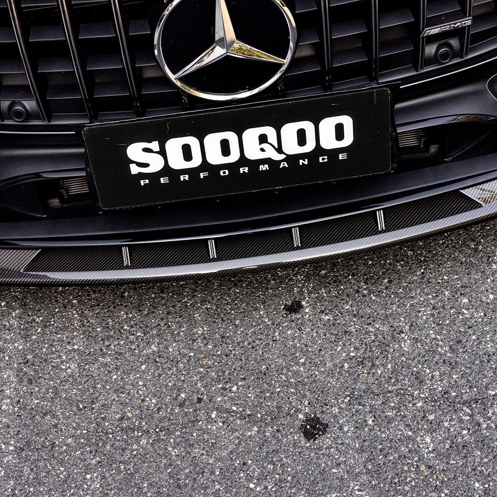 SOOQOO MERCEDES-AMG CLE 53 C236 Front Lip In Prepreg Carbon Fiber